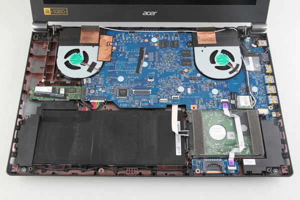 Acer Aspire V Nitro VN7-591G Disassembly and SSD, RAM, HDD upgrade ...