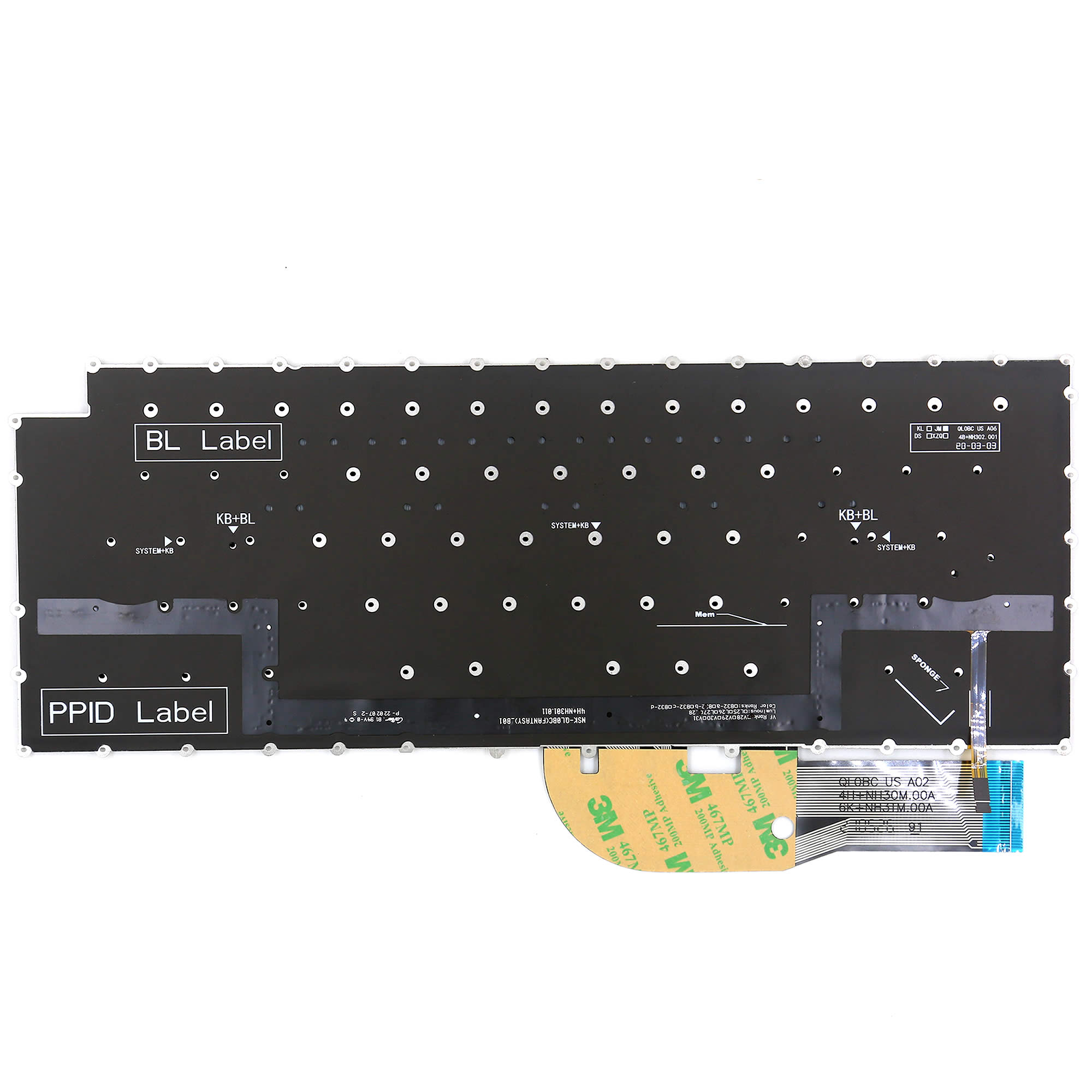 New Backlit Keyboard for Dell XPS 15 9520 XPS 17 9720