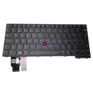 Danish Keyboard for Lenovo ThinkPad T14 P14s L14 Gen 3, T14 P14s L14 Gen 4 5N21D68074