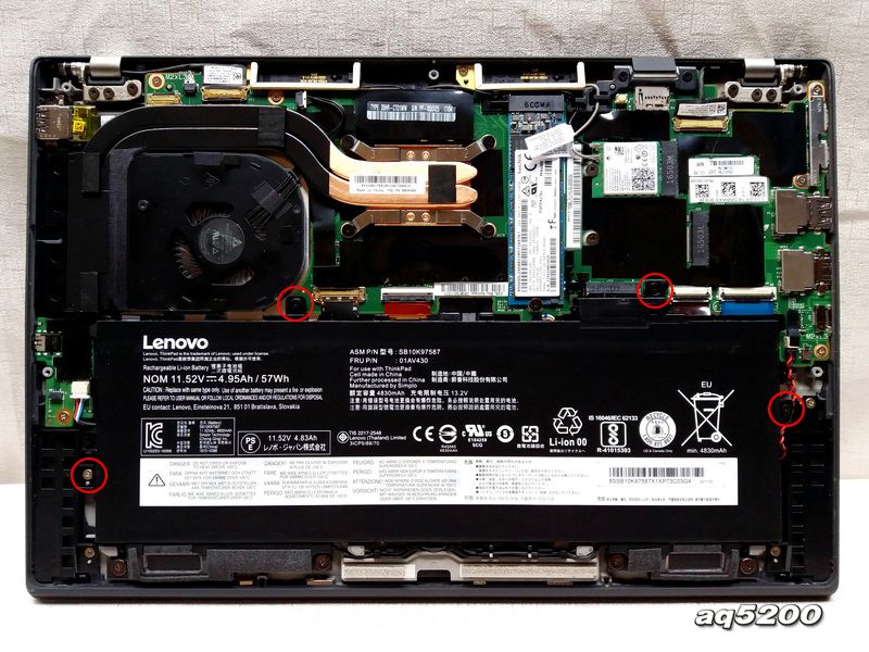 Lenovo ThinkPad X1 Carbon Gen Disassembly and RAM, options